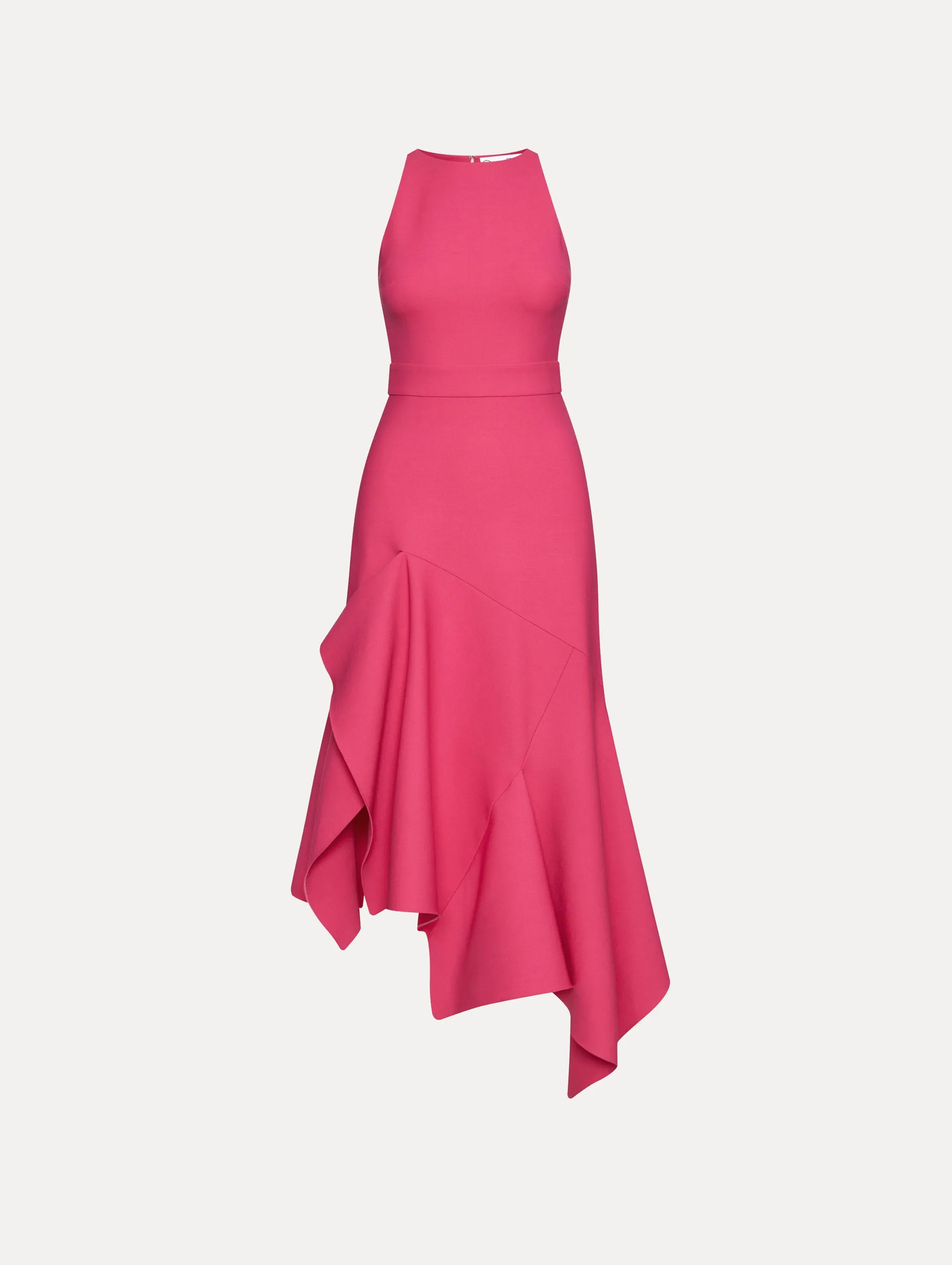 Asymmetrical Wool Dress sold by Oscar de la Renta