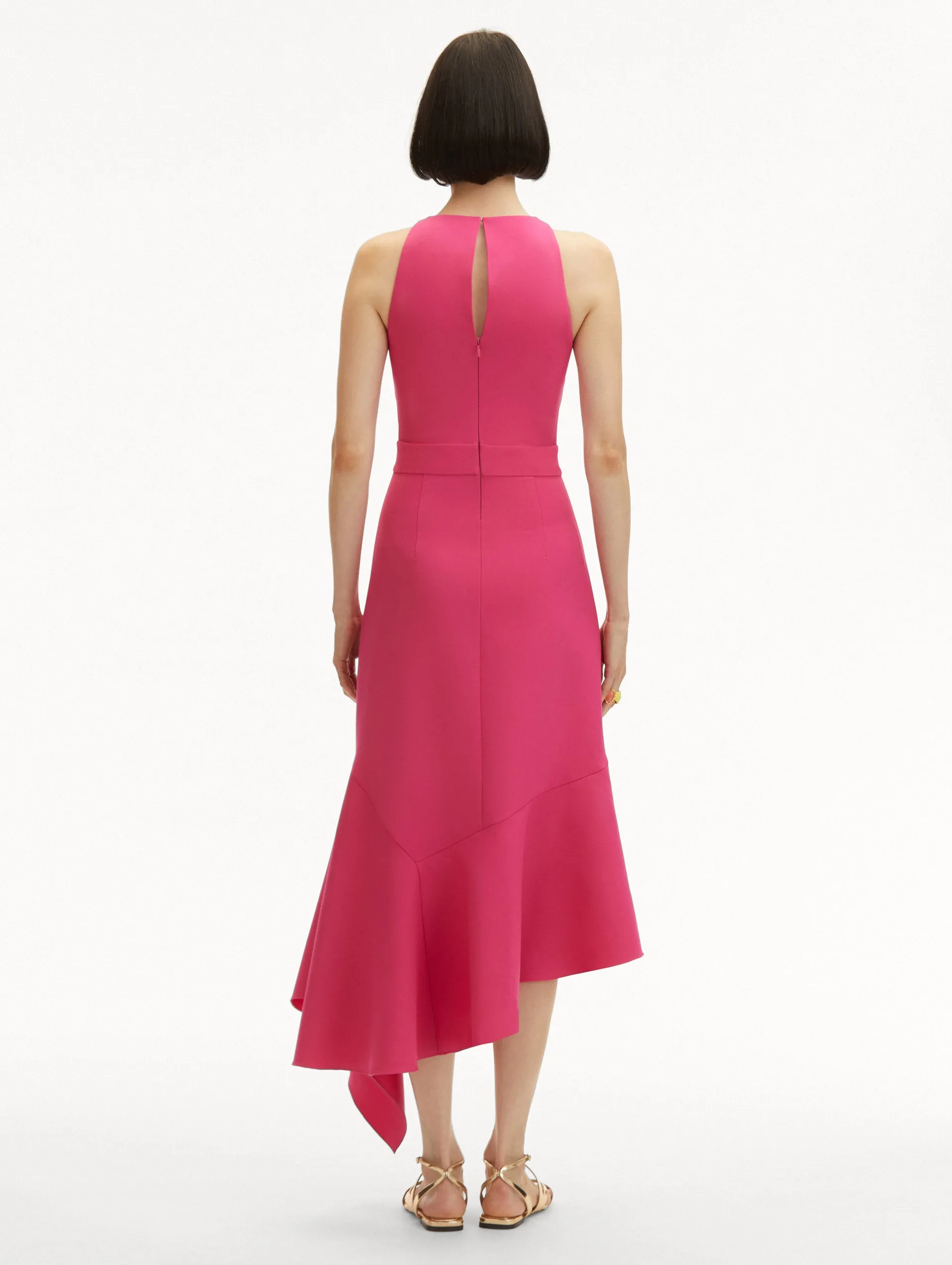 Asymmetrical Wool Dress sold by Oscar de la Renta product image thumbnail 3