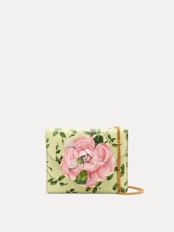 English Rose Printed Mini TRO Bag sold by Oscar de la Renta