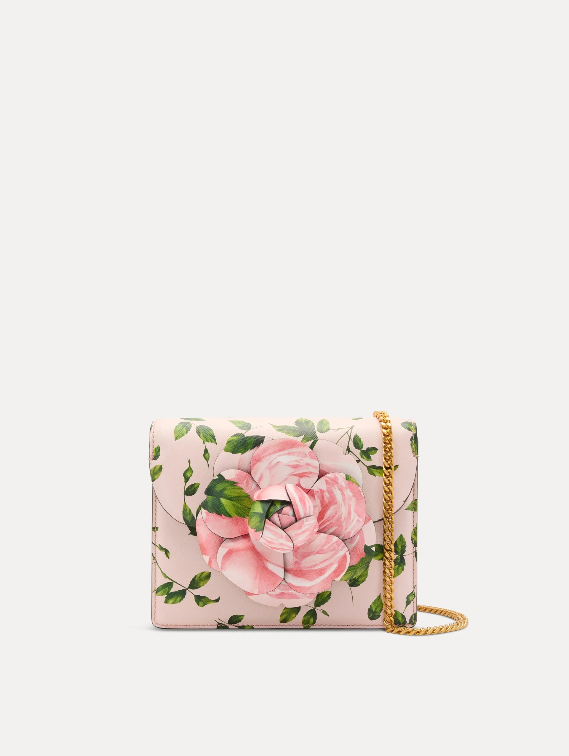 English Rose Printed Mini TRO Bag sold by Oscar de la Renta