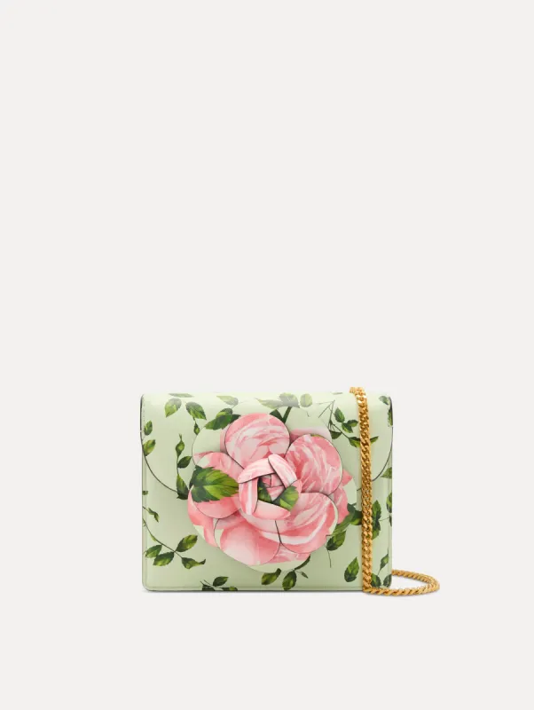 English Rose Printed Mini TRO Bag sold by Oscar de la Renta