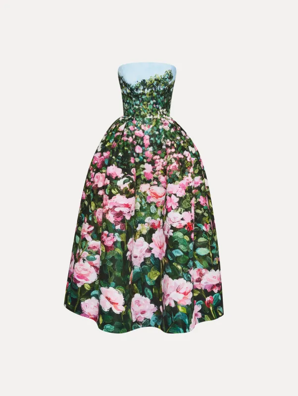 Rose Field Faille Cocktail Dress sold by Oscar de la Renta