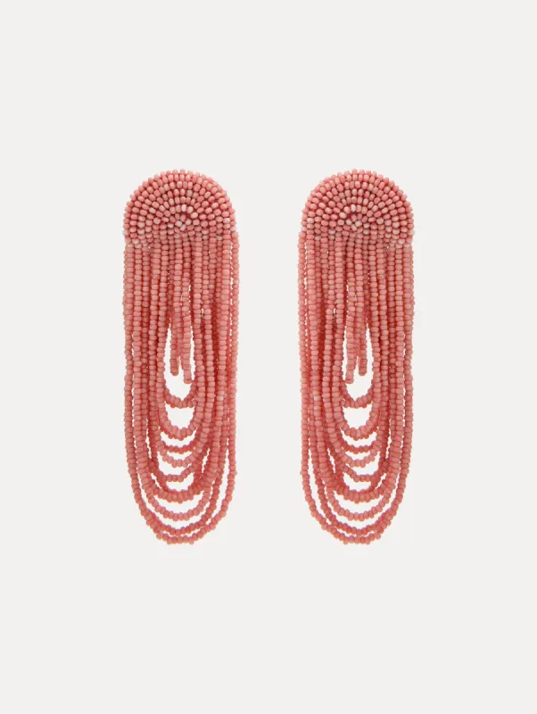 Beaded Curtain Earrings sold by Oscar de la Renta