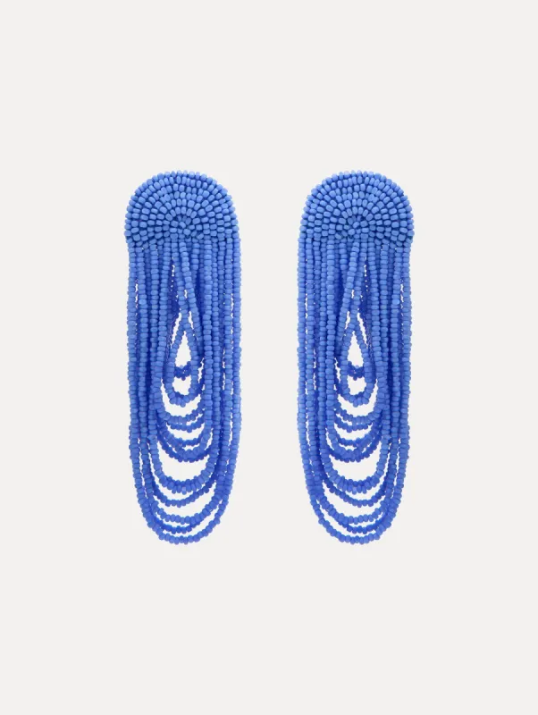 Beaded Curtain Earrings sold by Oscar de la Renta