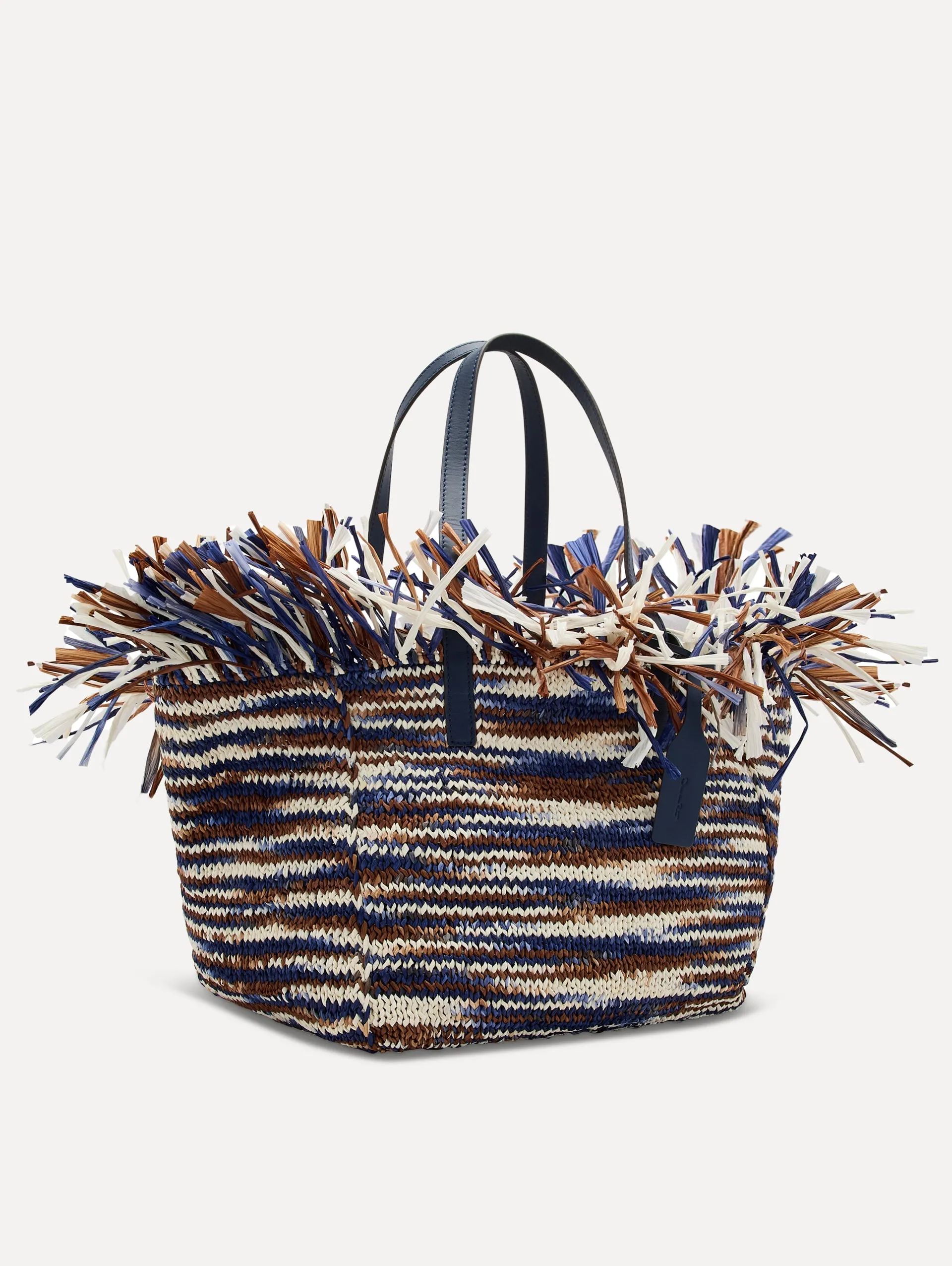 Medium Raffia Crochet Square Tote sold by Oscar de la Renta product image thumbnail 3