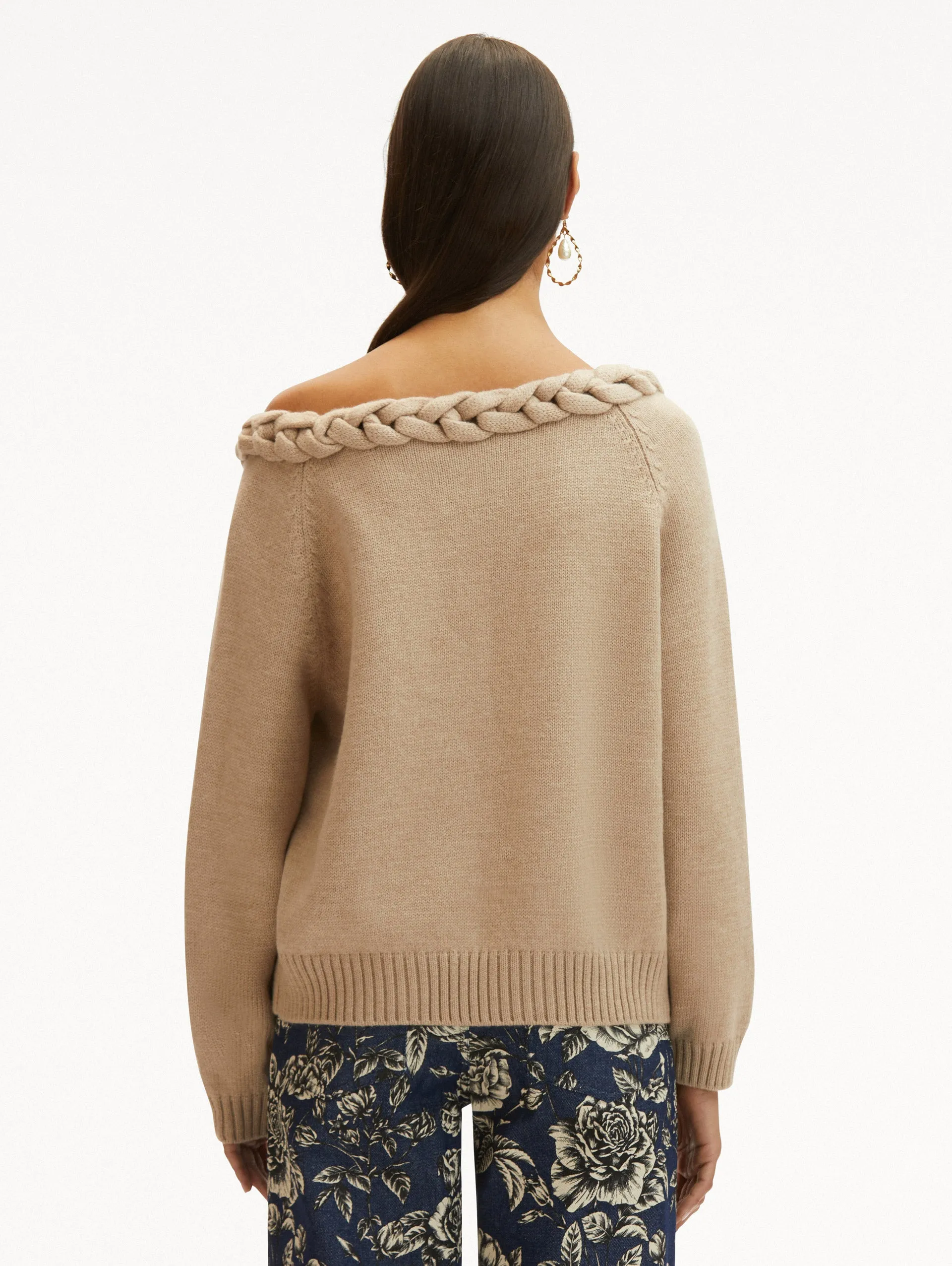 Braided Neckline Pullover sold by Oscar de la Renta product image thumbnail 4