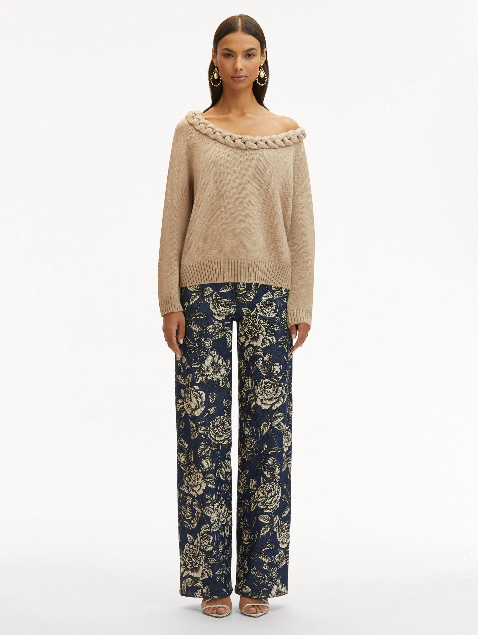 Braided Neckline Pullover sold by Oscar de la Renta product image thumbnail 3