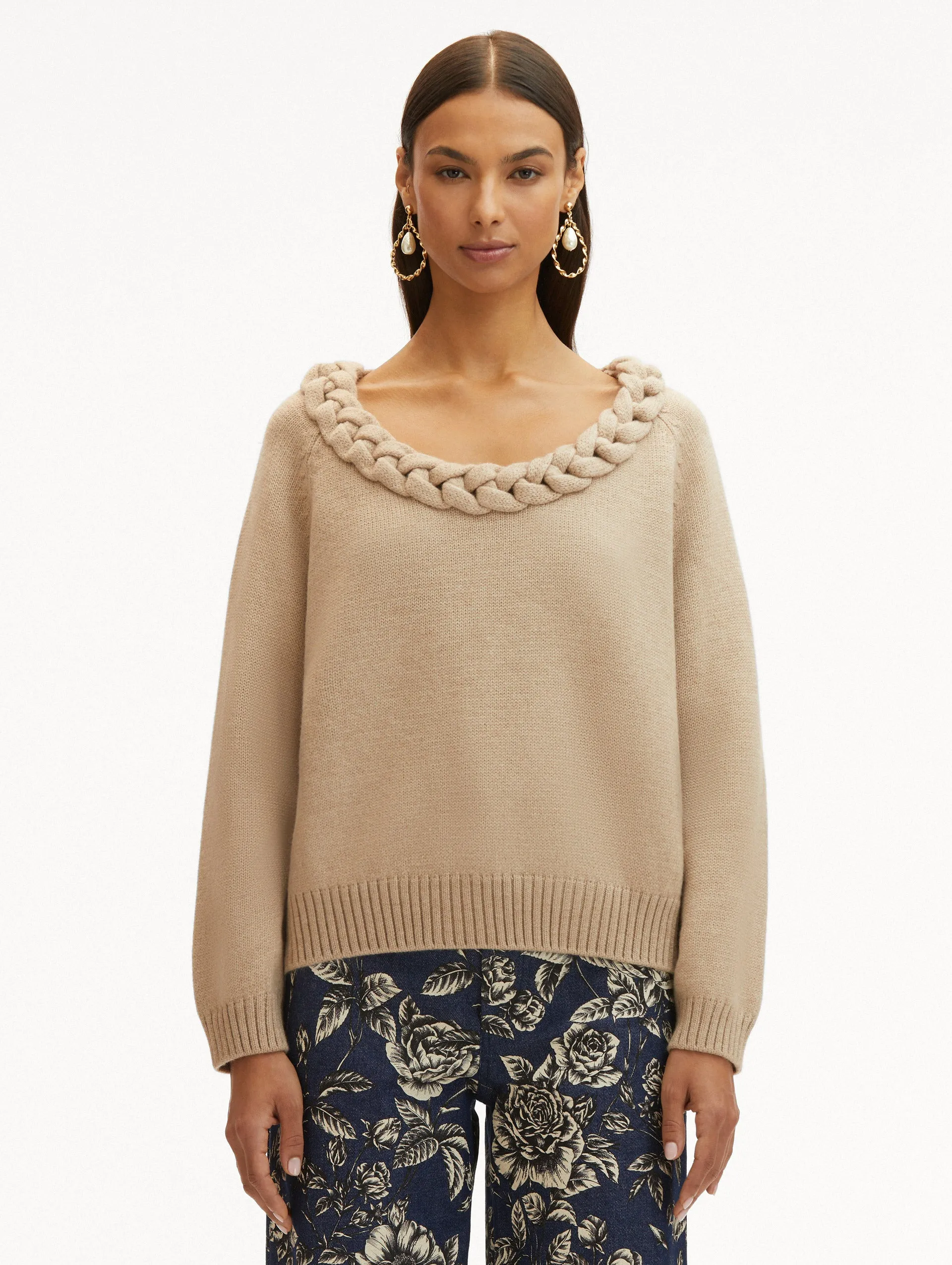 Braided Neckline Pullover sold by Oscar de la Renta product image thumbnail 2