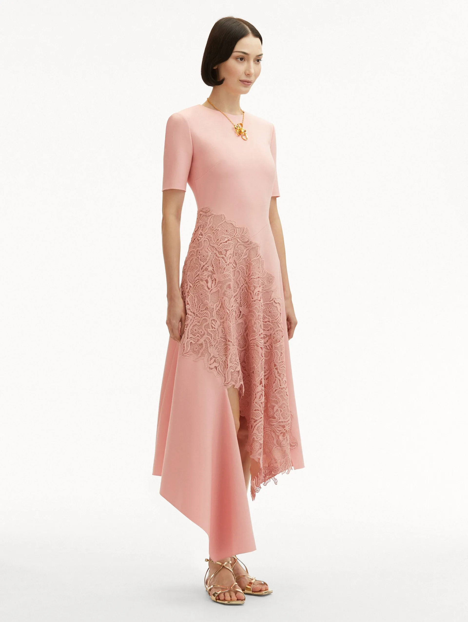 Bellflower Guipure & Wool Dress sold by Oscar de la Renta product image thumbnail 4
