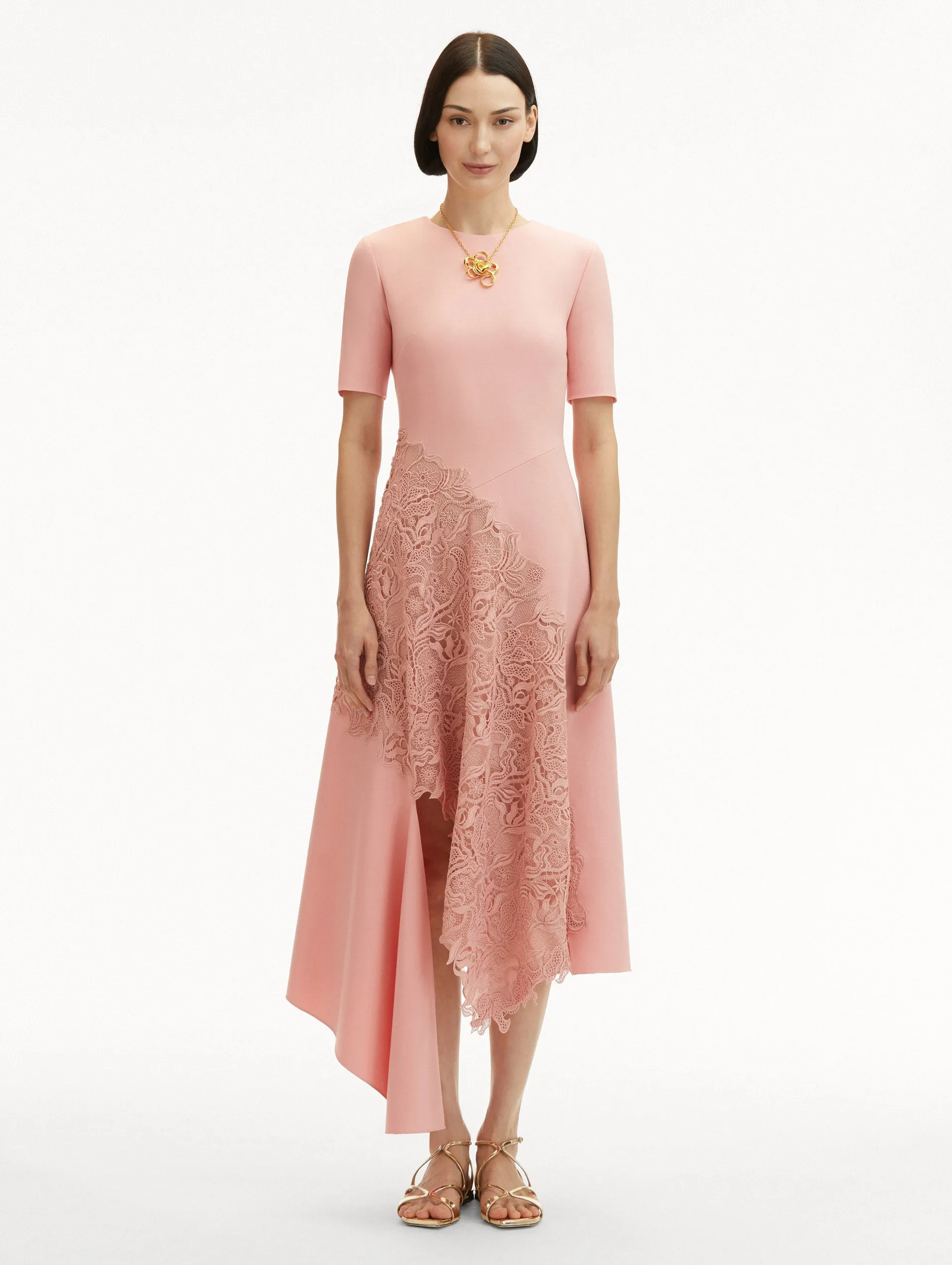 Bellflower Guipure & Wool Dress sold by Oscar de la Renta product image thumbnail 2
