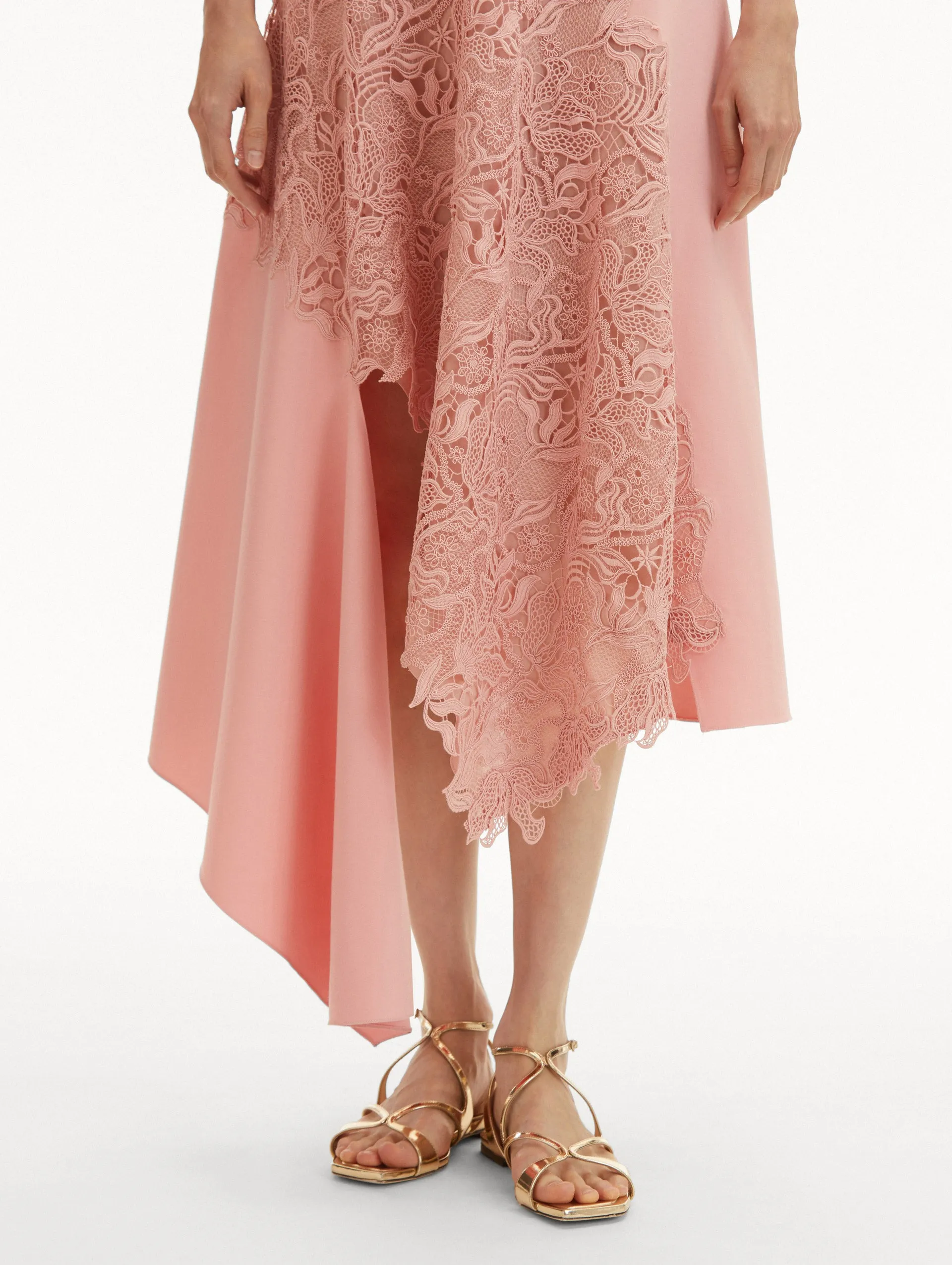 Bellflower Guipure & Wool Dress sold by Oscar de la Renta product image thumbnail 5