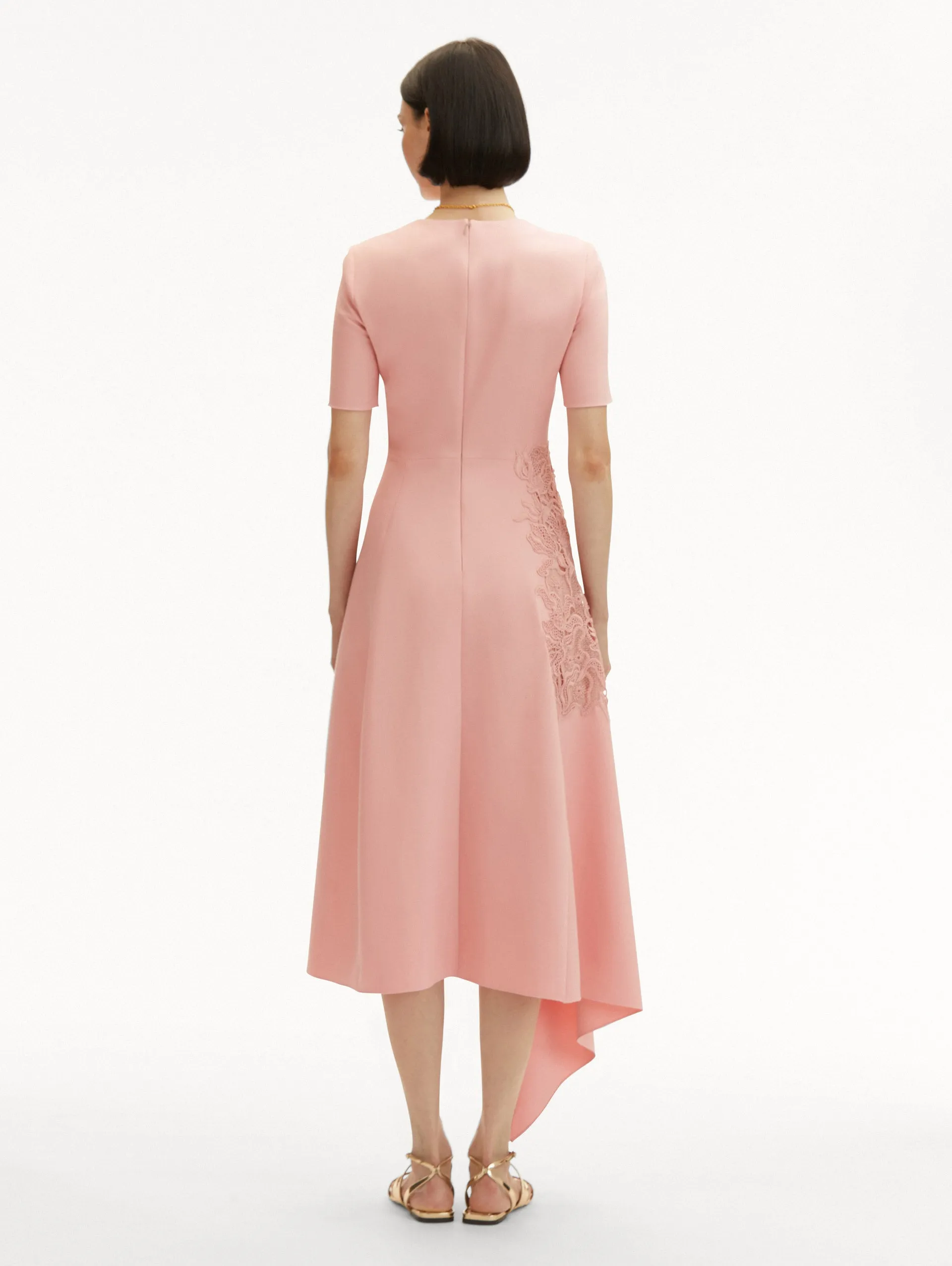 Bellflower Guipure & Wool Dress sold by Oscar de la Renta product image thumbnail 3