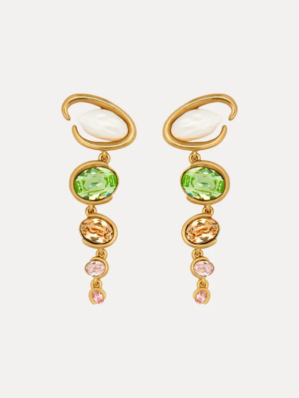 Baroque Pearl O Drop Earrings sold by Oscar de la Renta