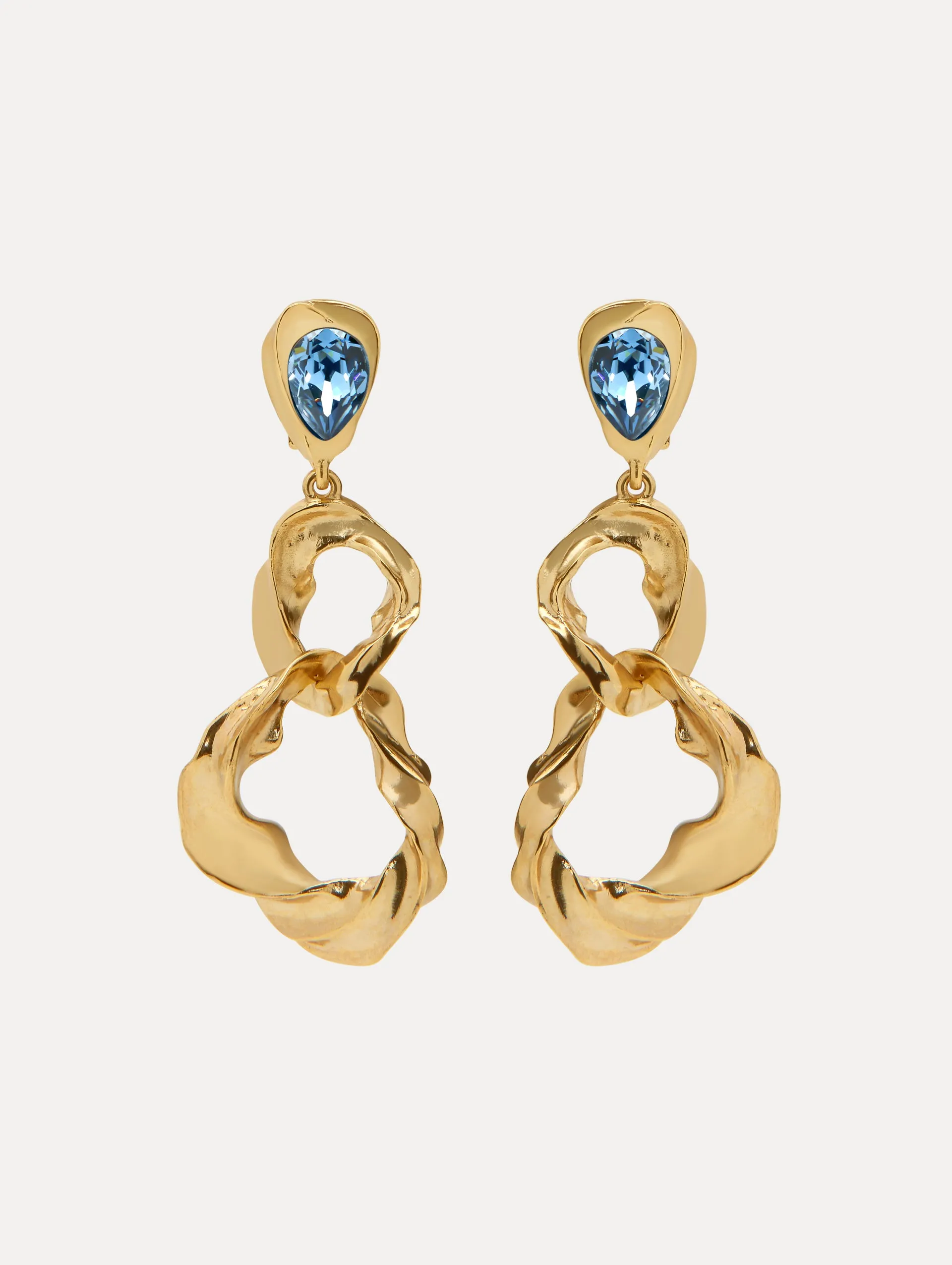 Textured Baroque Clip-On Earrings sold by Oscar de la Renta