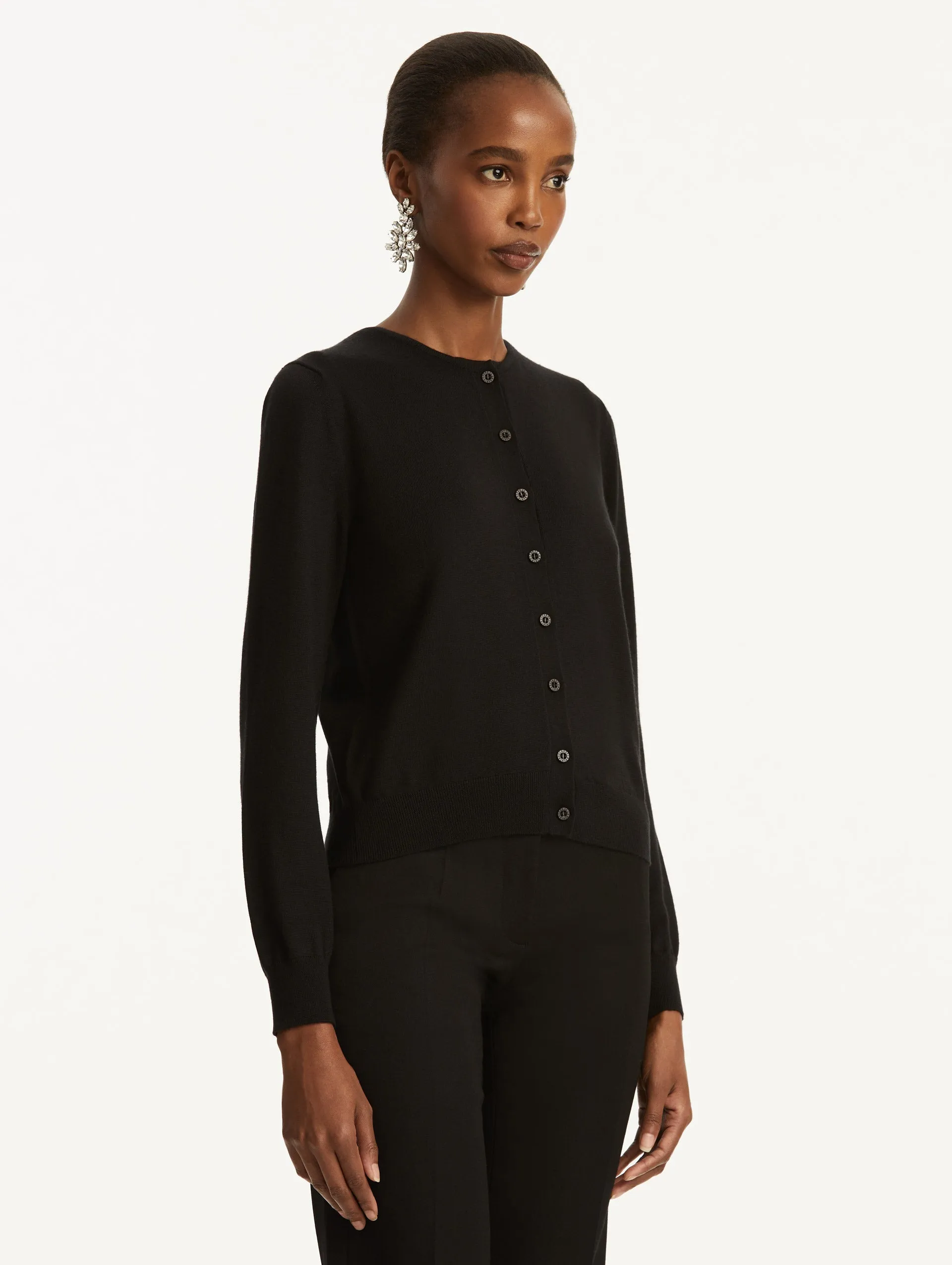 Wool-Blend Cardigan sold by Oscar de la Renta product image thumbnail 5