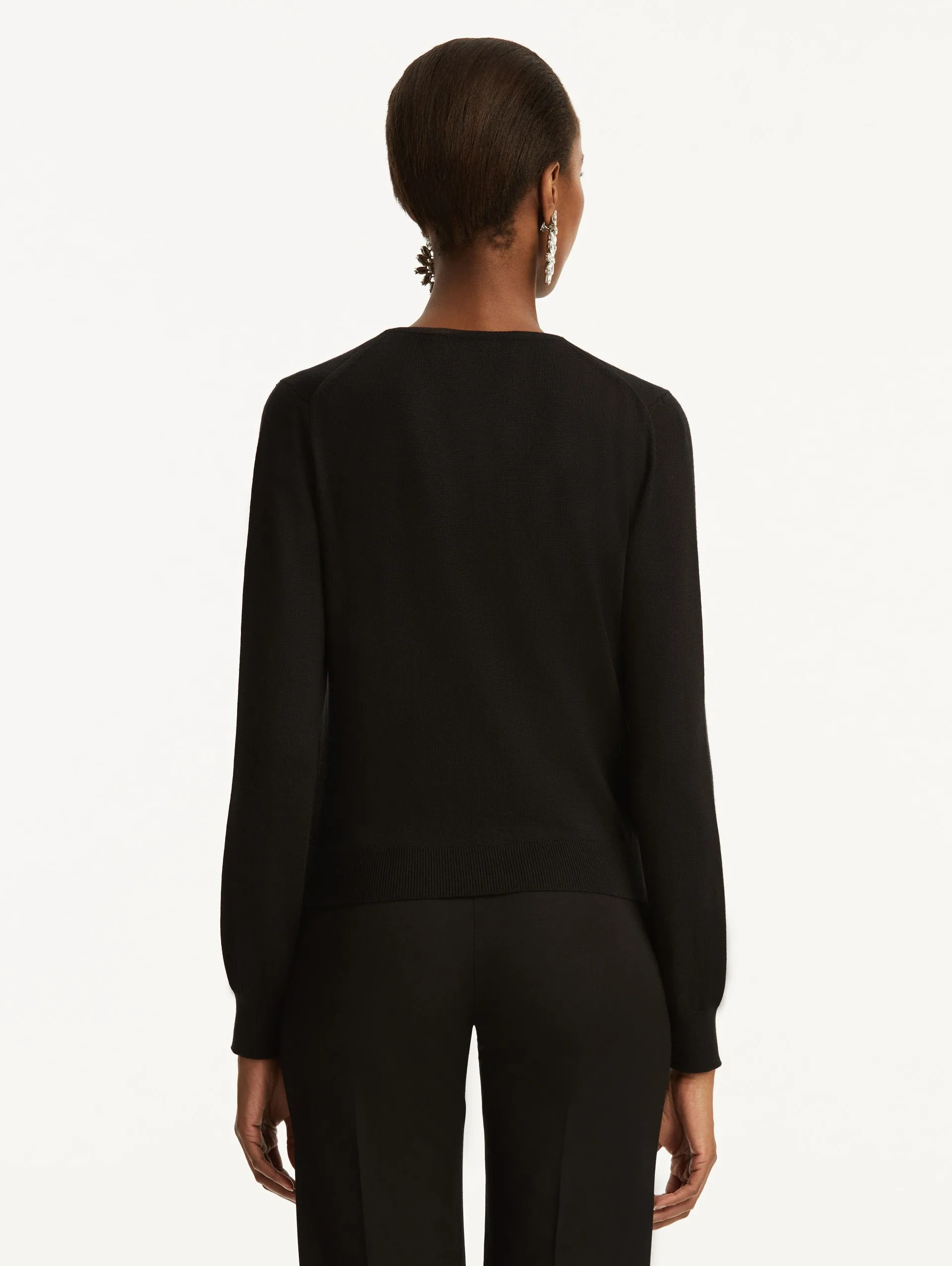 Wool-Blend Cardigan sold by Oscar de la Renta product image thumbnail 4