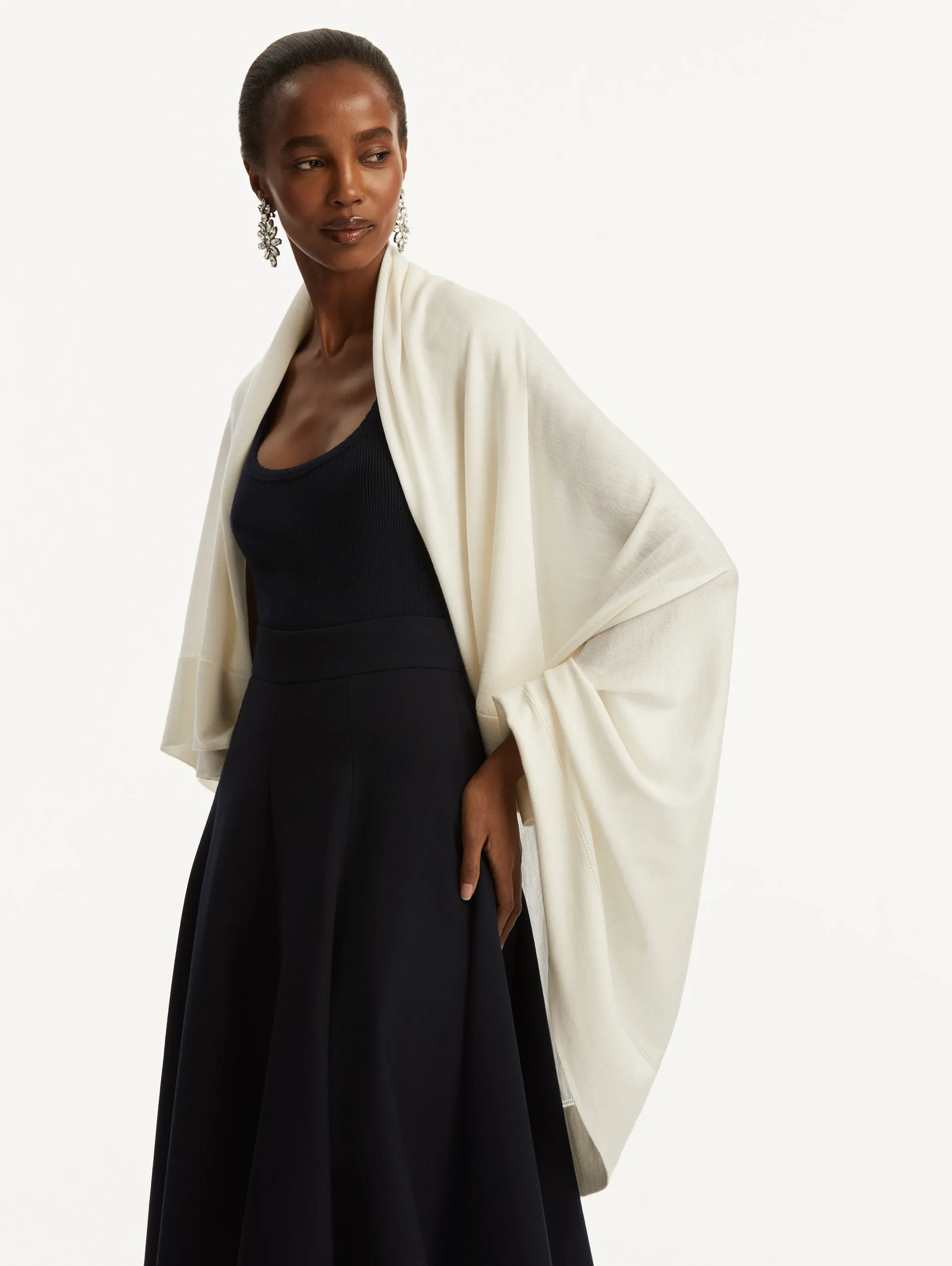 Wool-Blend Shawl sold by Oscar de la Renta product image thumbnail 2