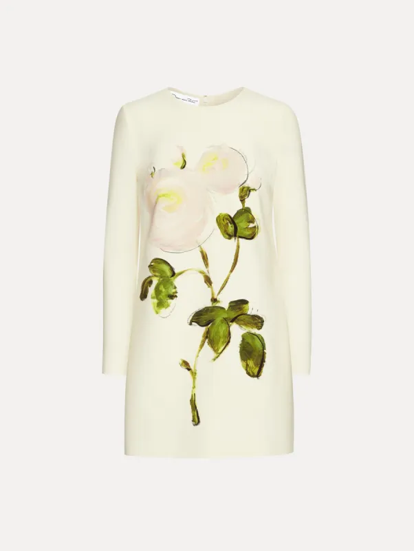 Painted Roses Shift Dress sold by Oscar de la Renta