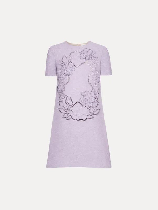 English Rose Cutout Tweed Shift Dress sold by Oscar de la Renta