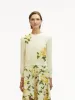 English Rose Threadwork Cardigan sold by Oscar de la Renta