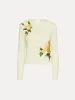 English Rose Threadwork Cardigan sold by Oscar de la Renta