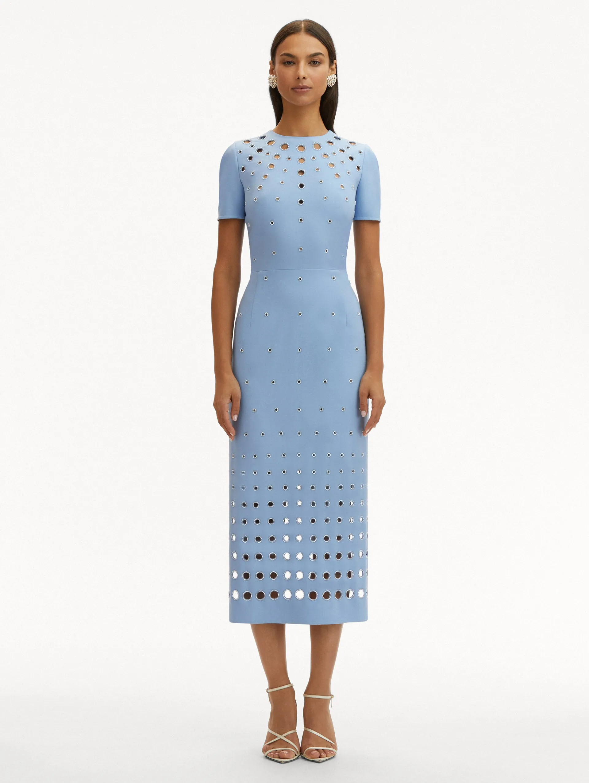 Pearl Eyelet Embroidered Dress sold by Oscar de la Renta product image thumbnail 2