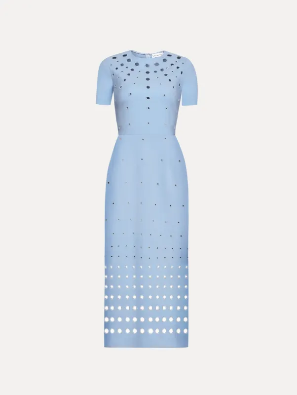Pearl Eyelet Embroidered Dress sold by Oscar de la Renta
