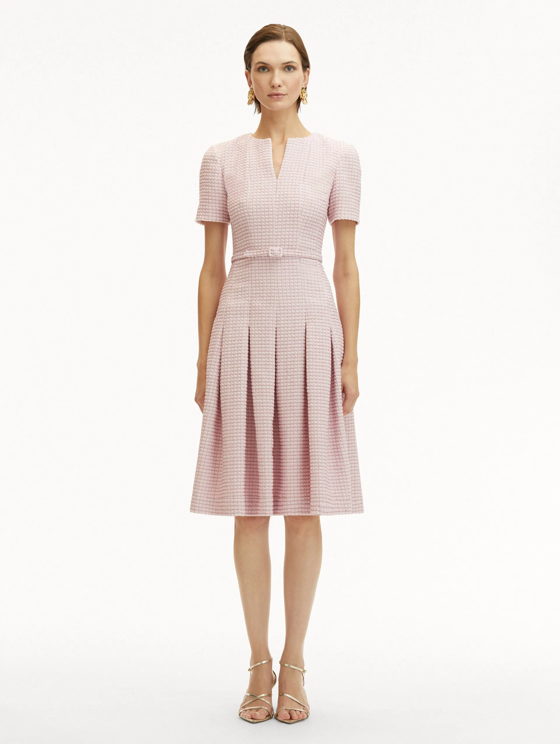 Lurex Check Tweed Dress sold by Oscar de la Renta product image thumbnail 2