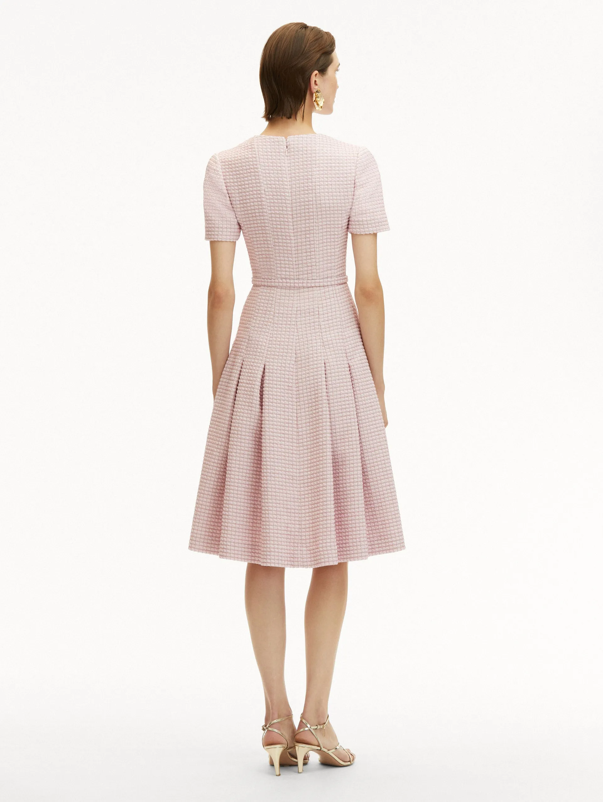 Lurex Check Tweed Dress sold by Oscar de la Renta product image thumbnail 3