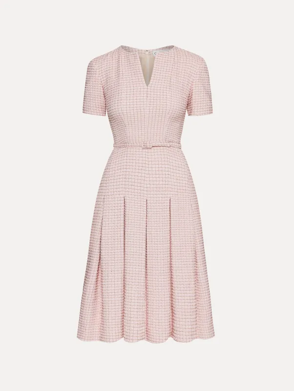 Lurex Check Tweed Dress sold by Oscar de la Renta