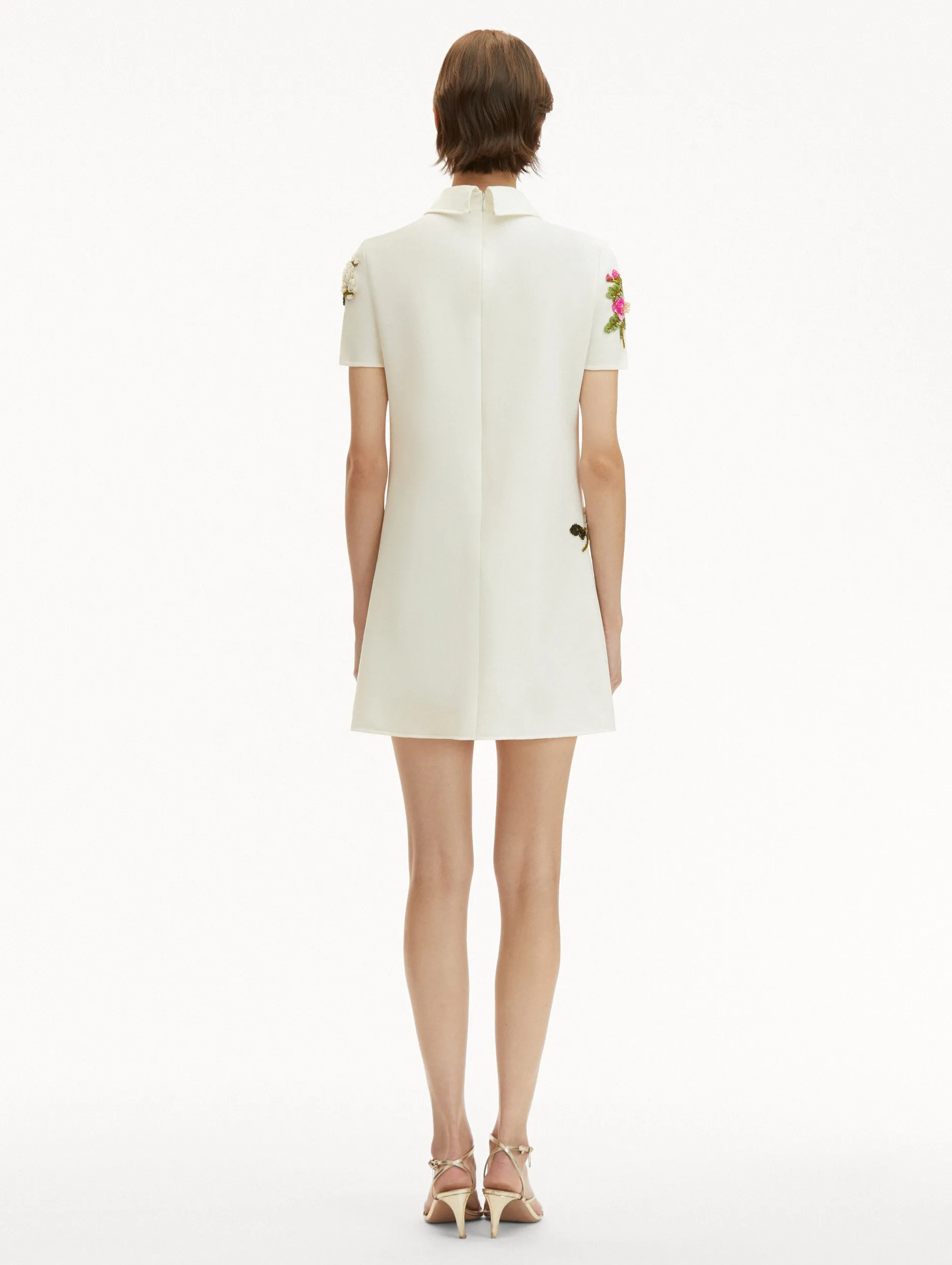 English Rose Embroidered Shift Dress sold by Oscar de la Renta product image thumbnail 3