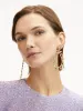 Multi-Colored Crystal Drop Earrings sold by Oscar de la Renta