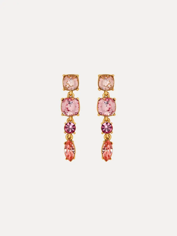 Four-Tier Drop Earrings sold by Oscar de la Renta