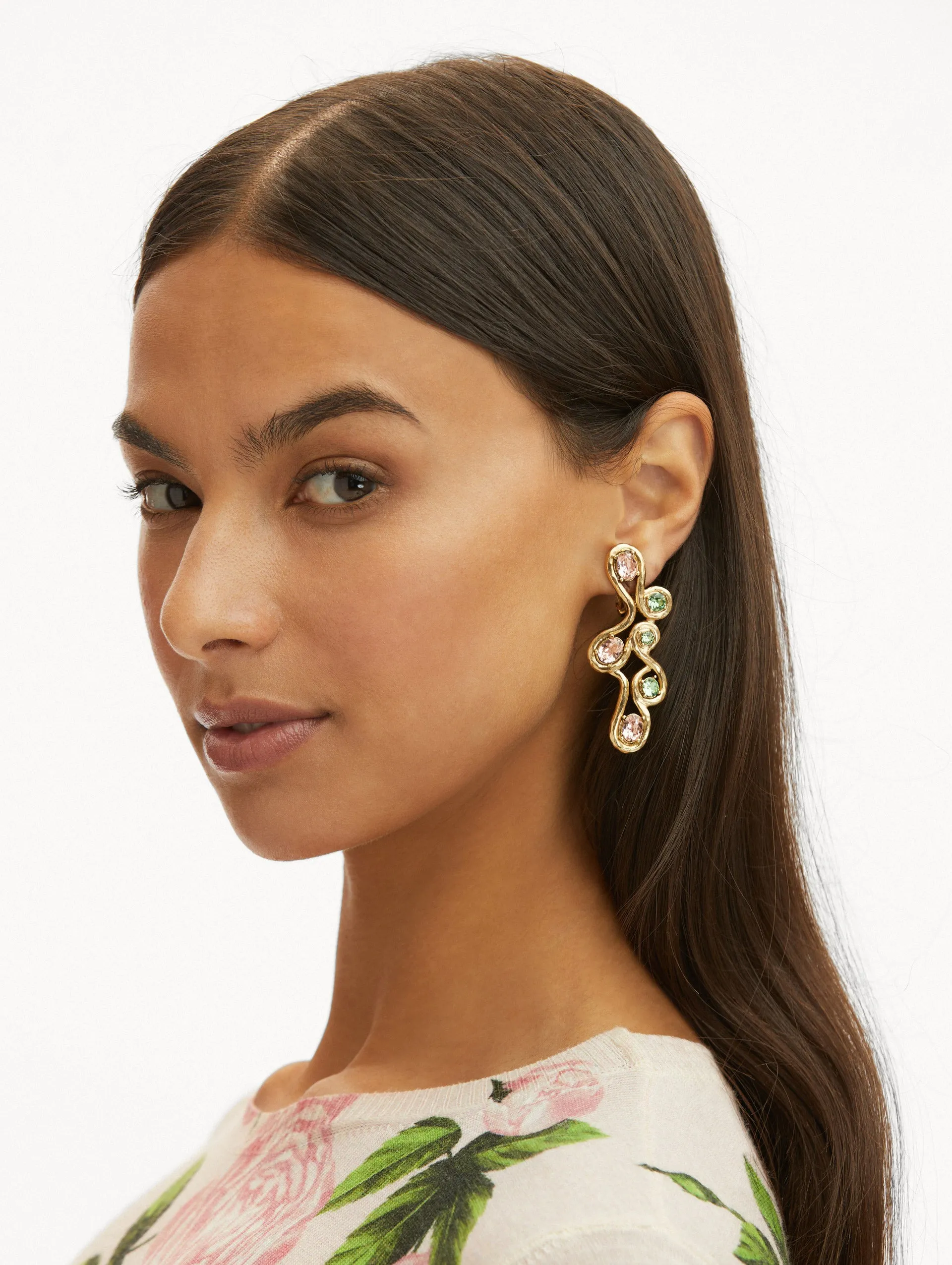 Crystal Wrap Earrings sold by Oscar de la Renta product image thumbnail 2