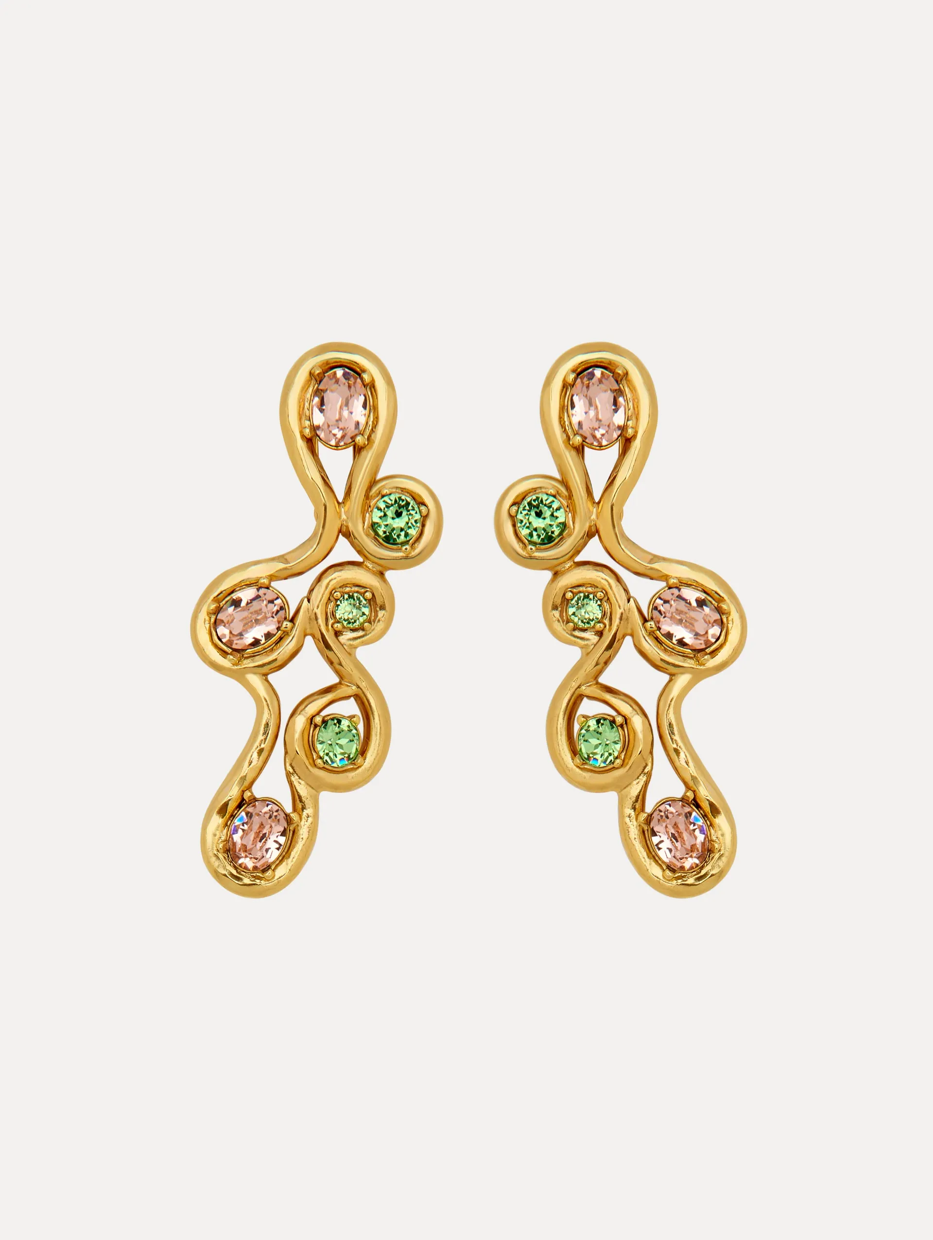 Crystal Wrap Earrings sold by Oscar de la Renta