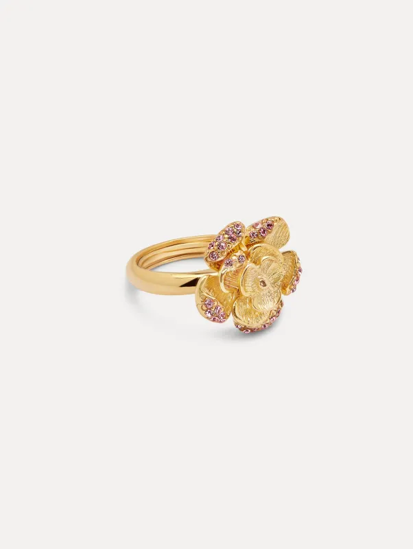 Pavé Rose Ring sold by Oscar de la Renta