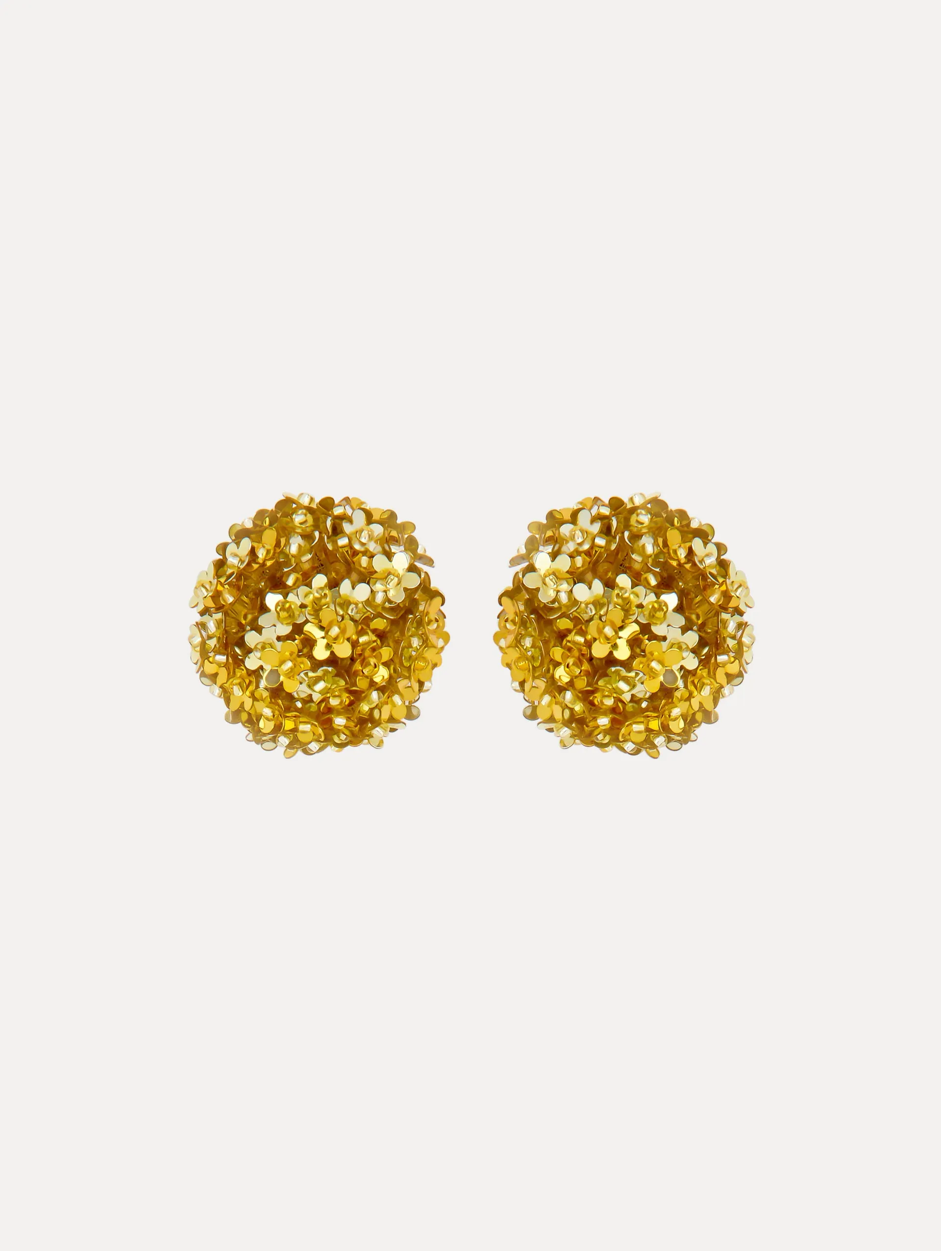 Flower Pompom Clip-On Earrings sold by Oscar de la Renta