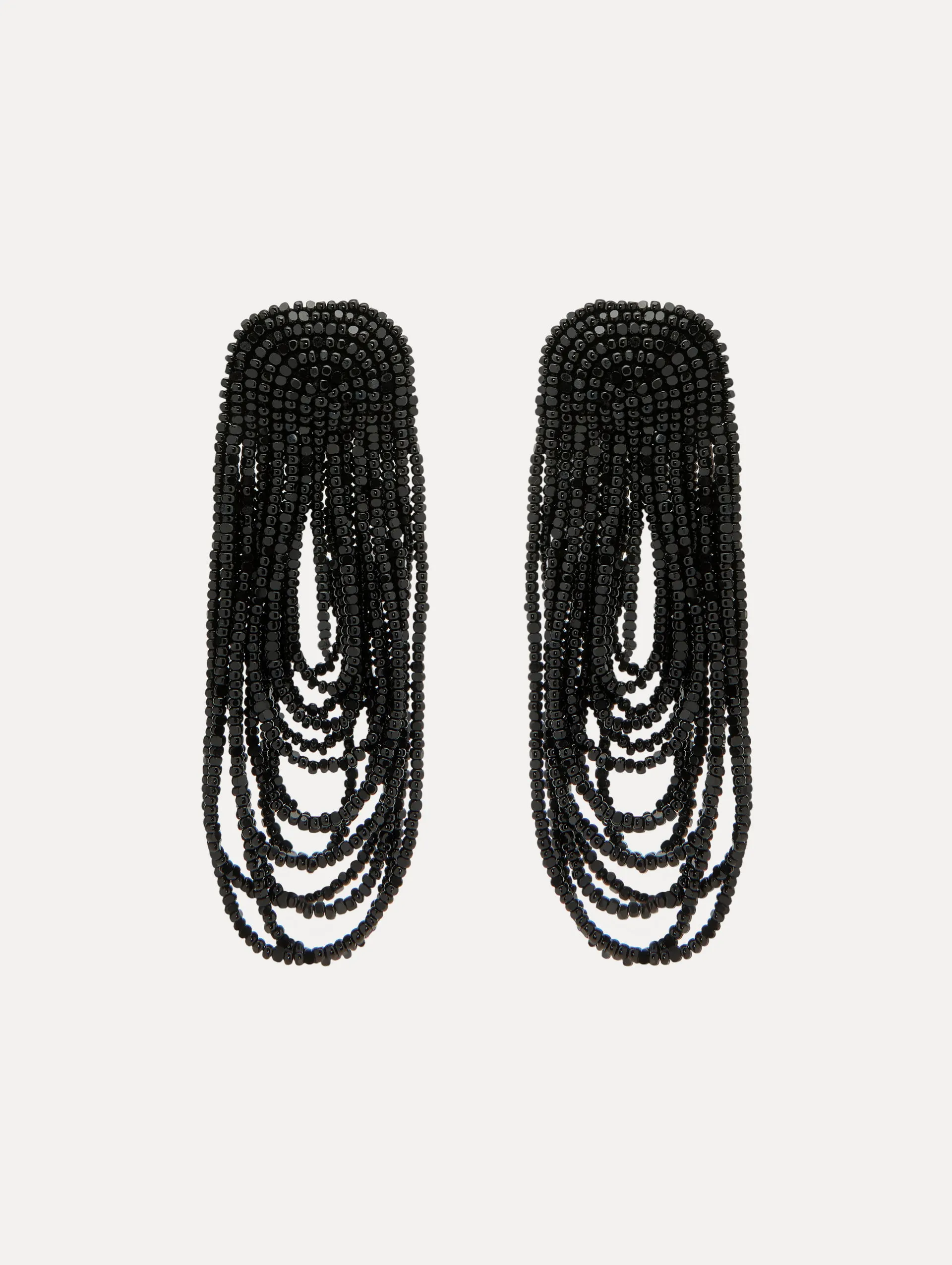 Beaded Curtain Clip-On Earrings sold by Oscar de la Renta