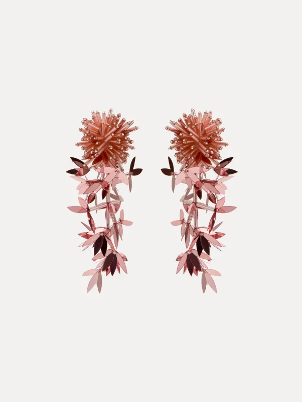 Leaf Tassel Clip-On Earrings sold by Oscar de la Renta