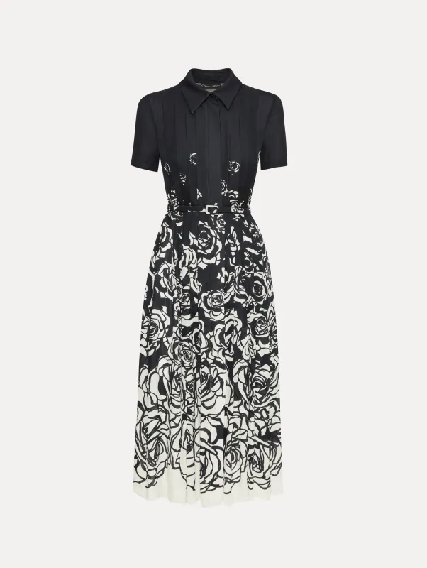 Abstract Degradé Rose Dress sold by Oscar de la Renta