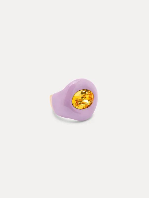 Large Enamel Ring sold by Oscar de la Renta