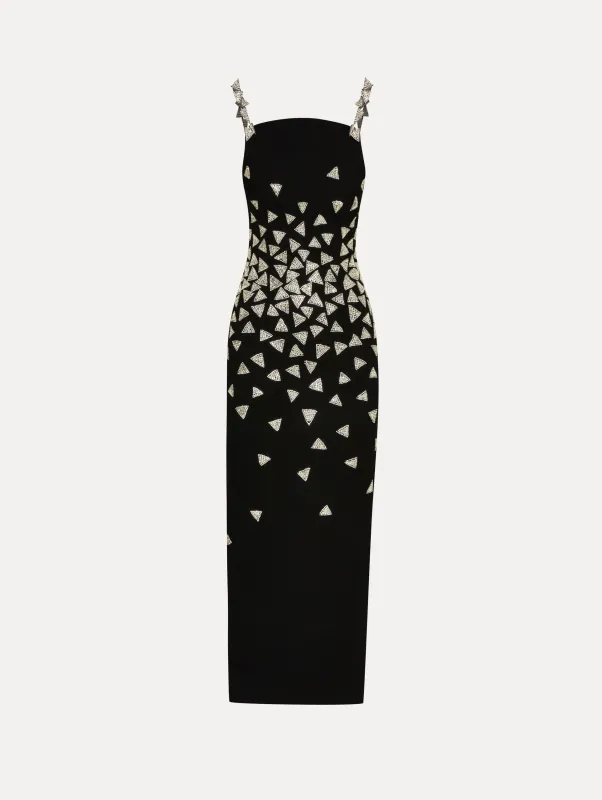 Crystal Triangle Cocktail Dress sold by Oscar de la Renta