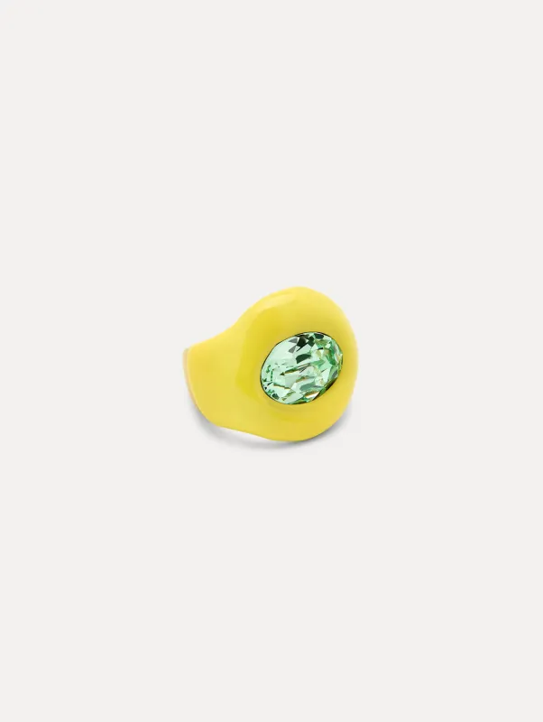 Large Enamel Ring sold by Oscar de la Renta