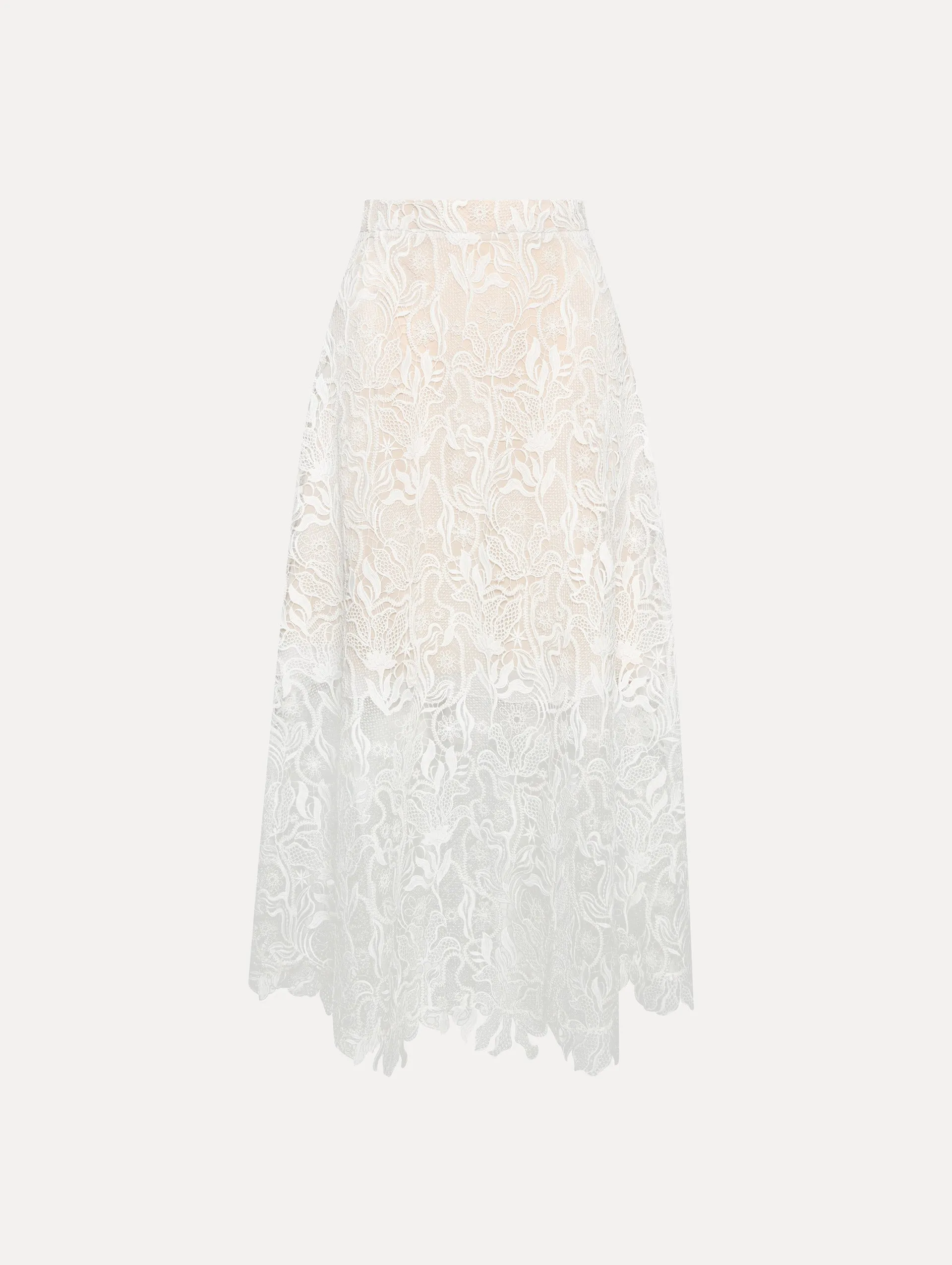 Bellflower Guipure Skirt sold by Oscar de la Renta