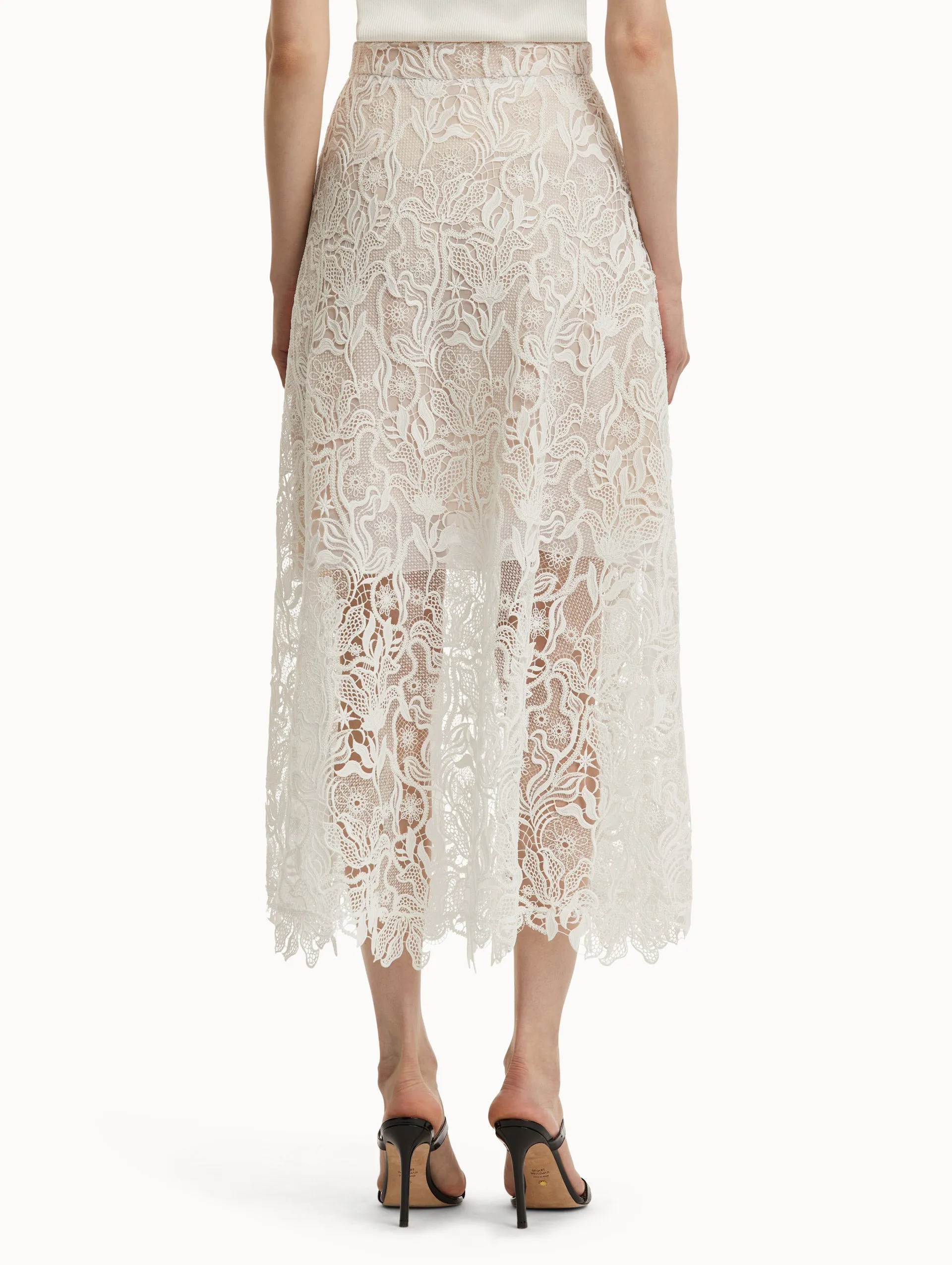 Bellflower Guipure Skirt sold by Oscar de la Renta product image thumbnail 3