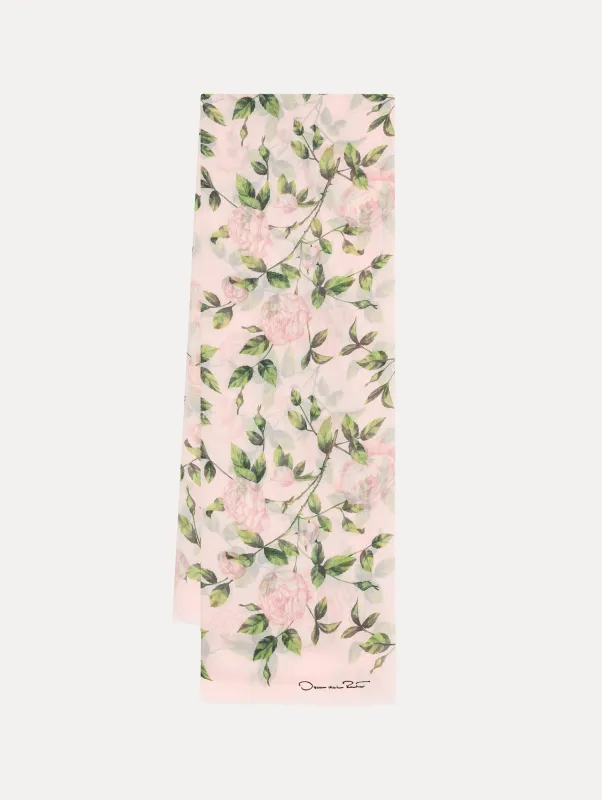 English Rose Modal Scarf sold by Oscar de la Renta