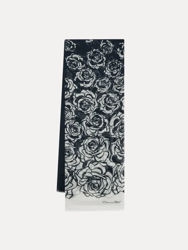 Abstract Degradé Rose Scarf sold by Oscar de la Renta