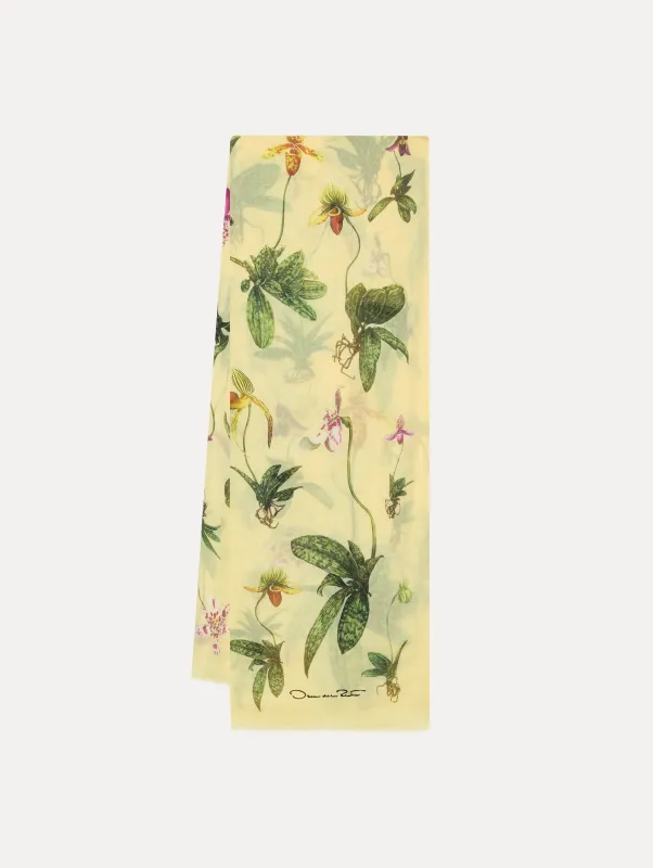 Orchid Modal Cashmere Scarf sold by Oscar de la Renta