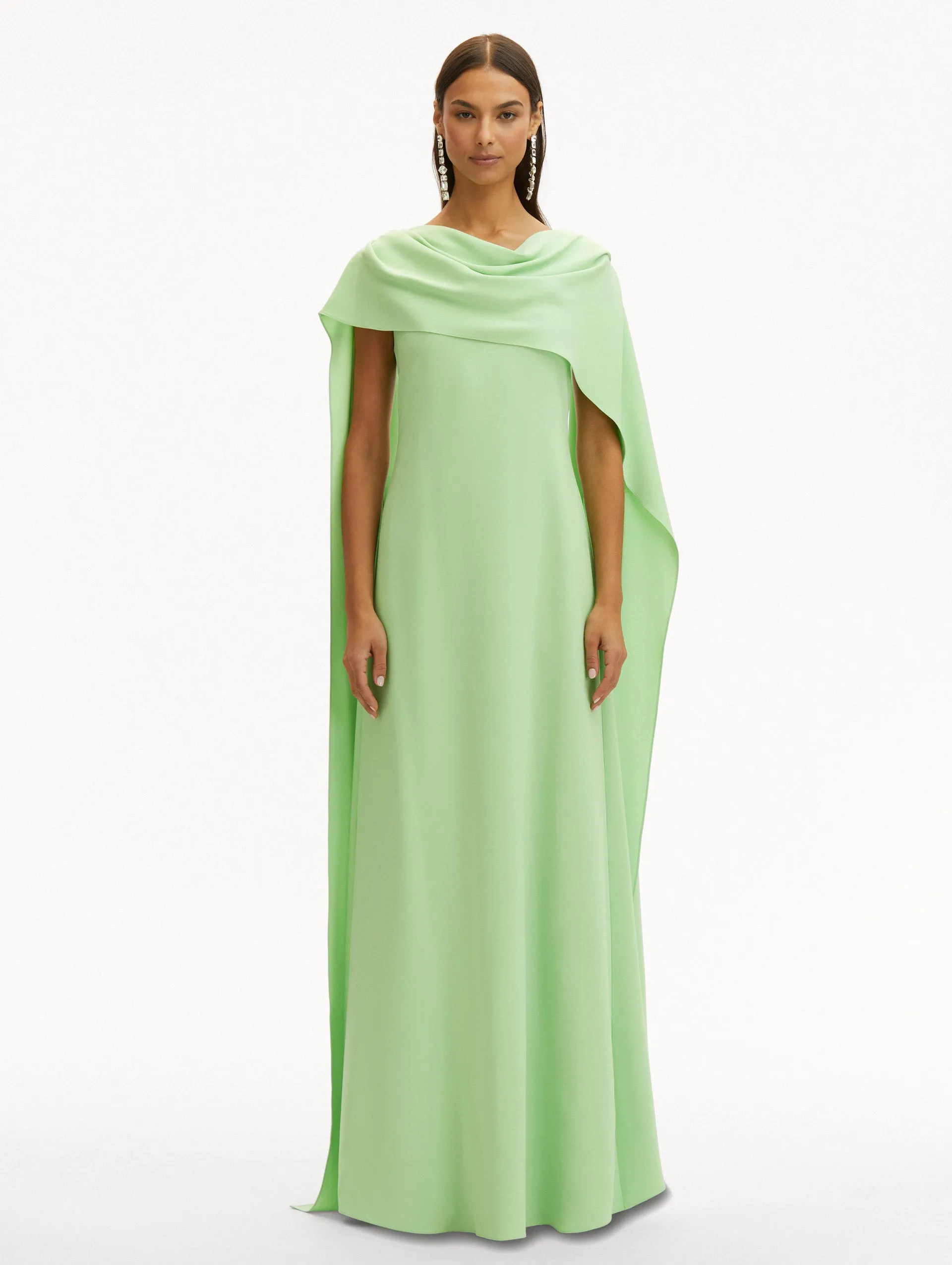 Drape Back Georgette Caftan sold by Oscar de la Renta product image thumbnail 2