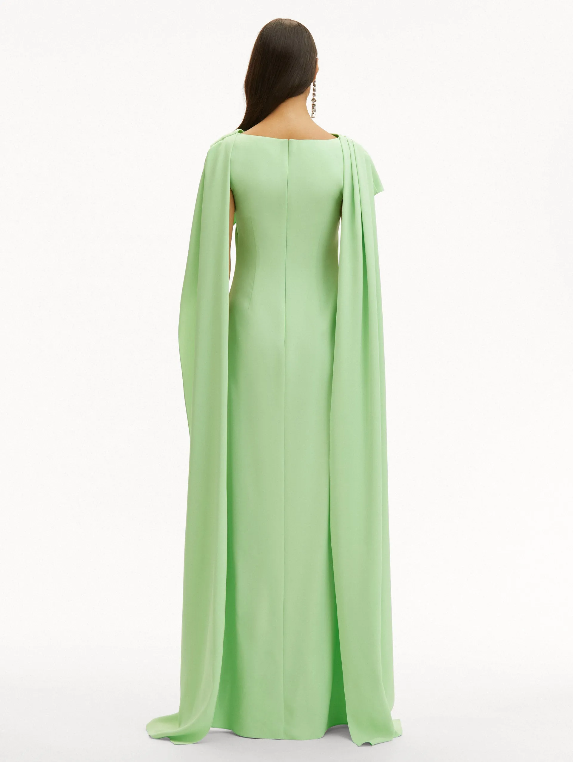 Drape Back Georgette Caftan sold by Oscar de la Renta product image thumbnail 3
